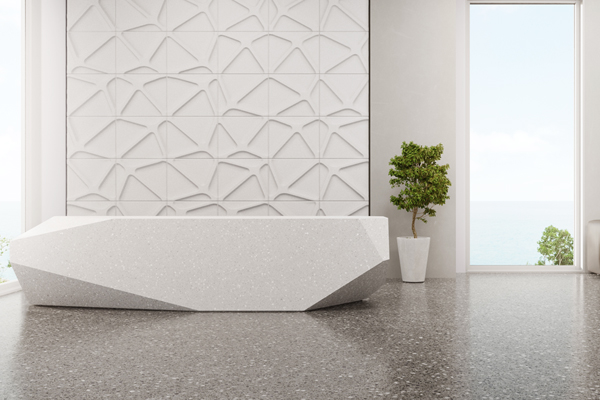 three-dimensional wall
                  tiles