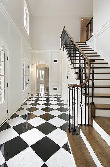 Checkerboard floors pattern